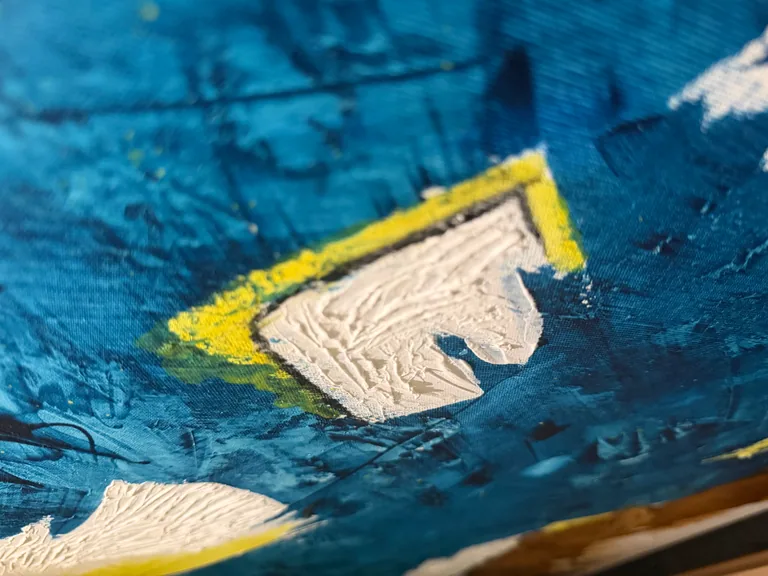Surface detail — Crossing Currents by Alyne Perfeito