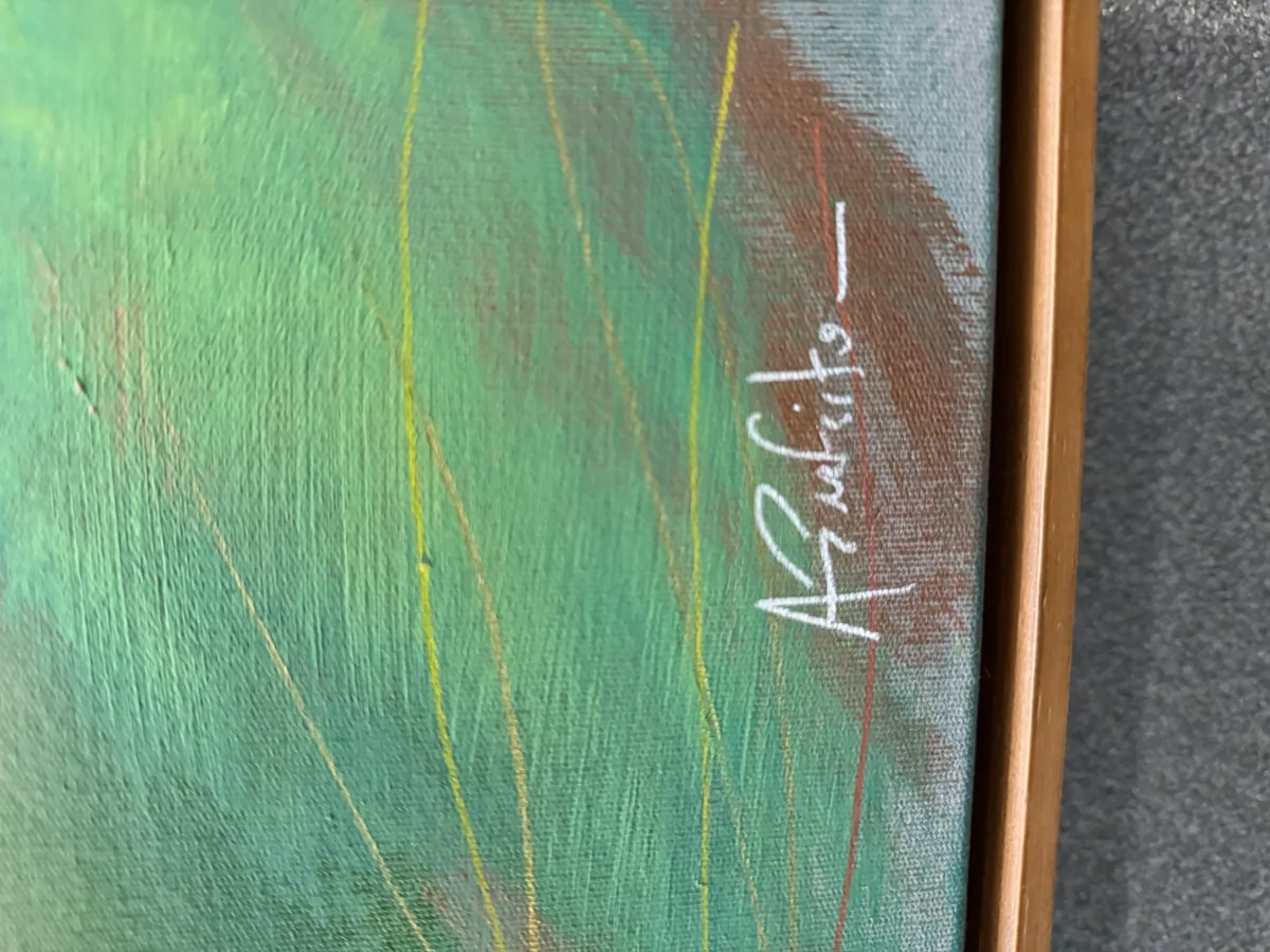 Signature — Vibrant Awakening by Alyne Perfeito, 100 x 150 cm (39 x 59 in)