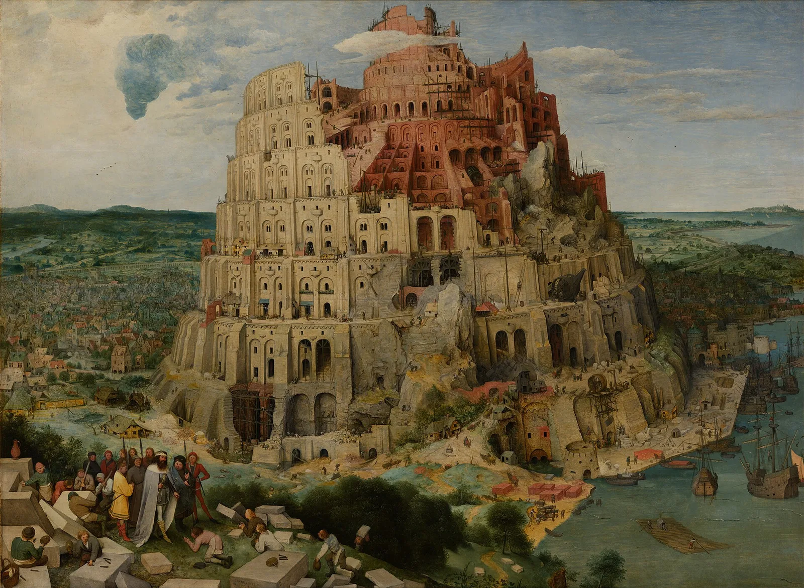 The Tower of Babel, oil on wood panel by Pieter Bruegel the Elder (1563), in the collection of the Kunsthistorisches Museum, Vienna