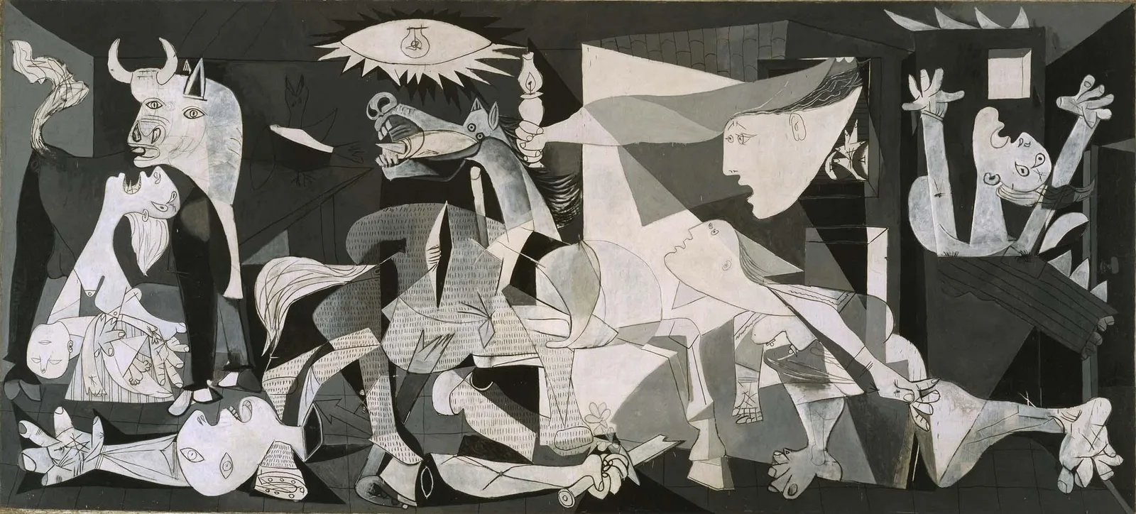 Guernica (1937), oil on canvas by Pablo Picasso, painted for the Spanish Pavilion at the 1937 Paris International Exposition — Museo Reina Sofía, Madrid