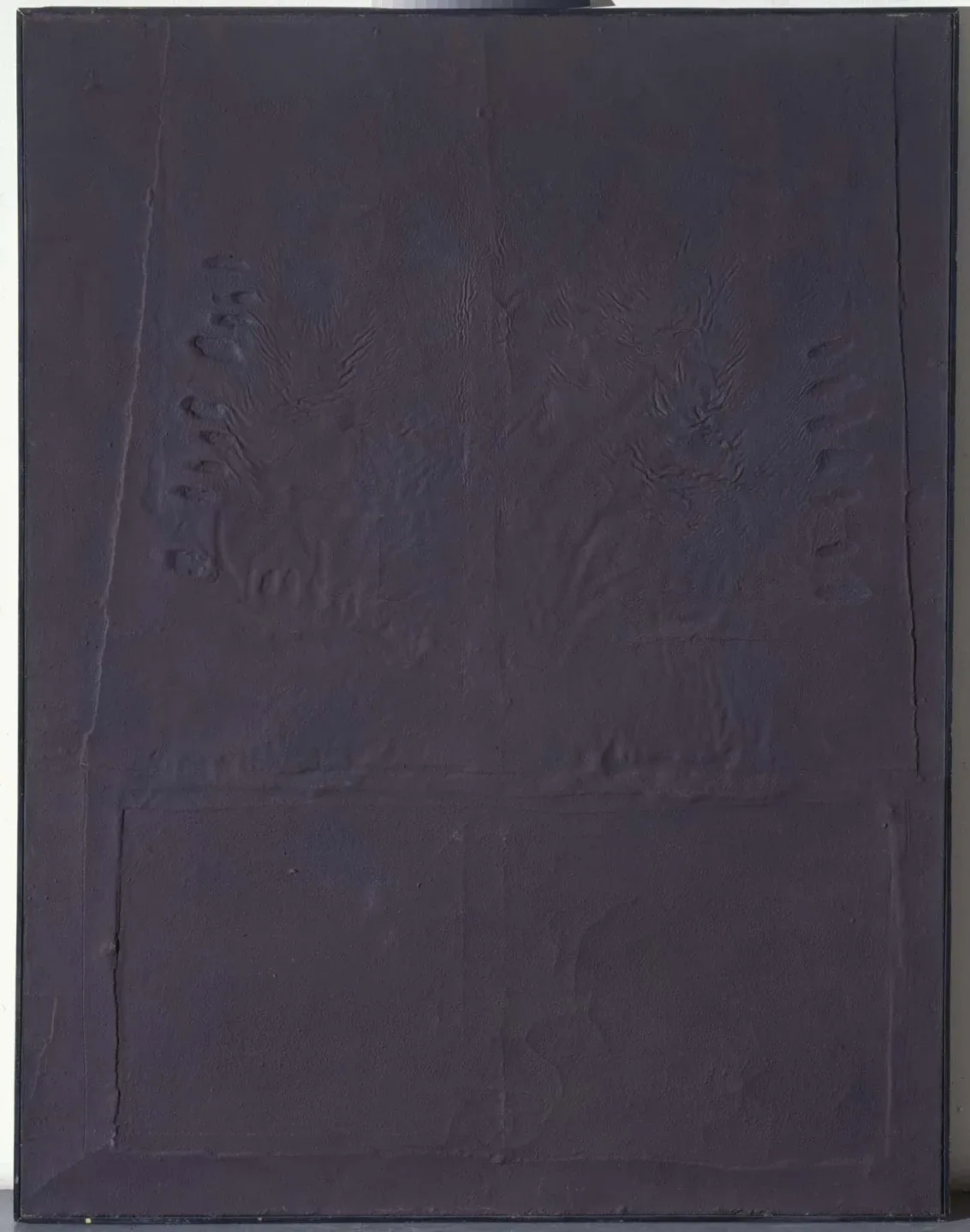 Marrón con huellas de dedos laterales Nº LXIII, de Antoni Tàpies (1958) — Museo Nacional Centro de Arte Reina Sofía, Madri