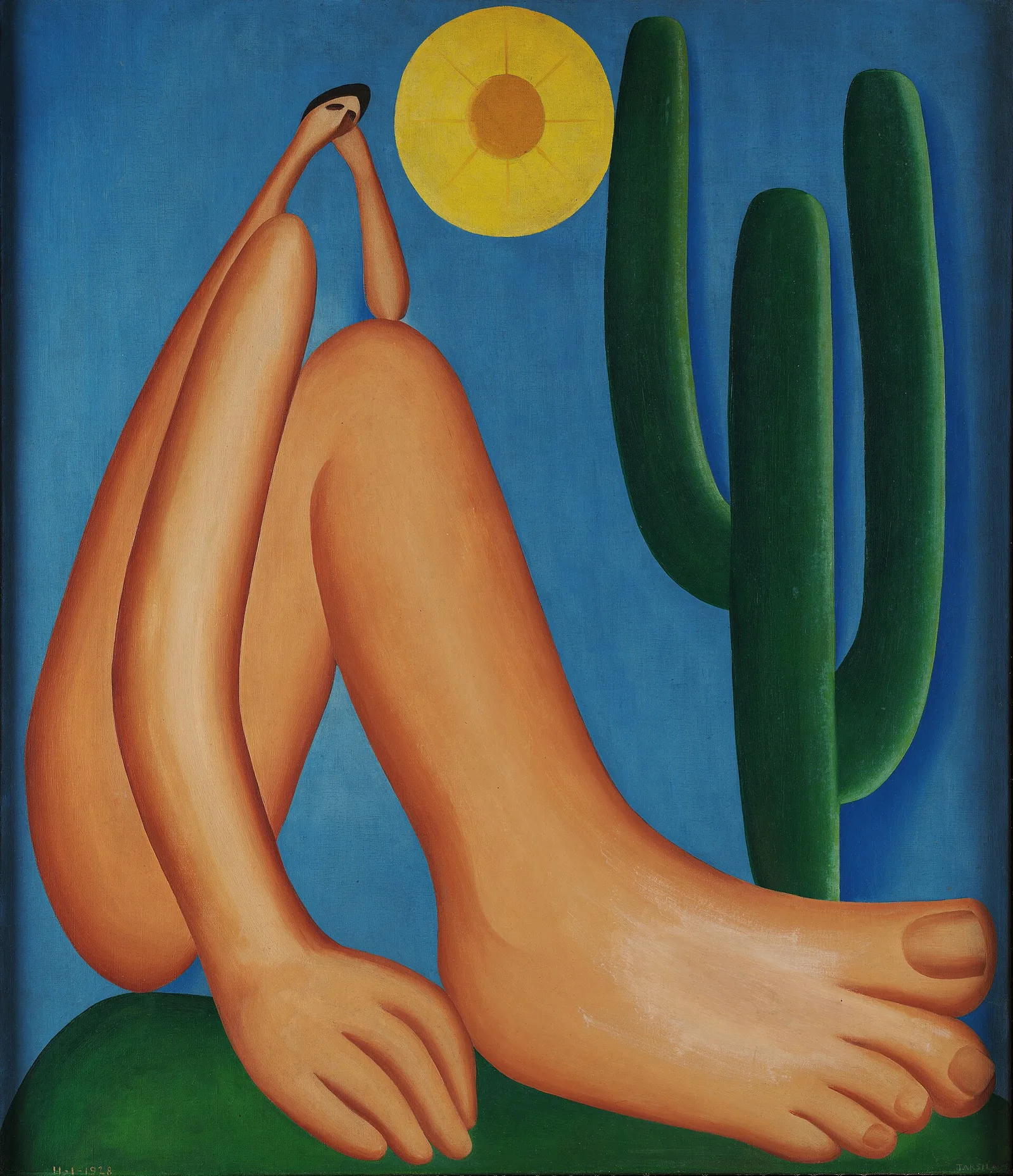 Abaporu, óleo sobre tela de Tarsila do Amaral, 1928 — acervo permanente do MALBA, Buenos Aires