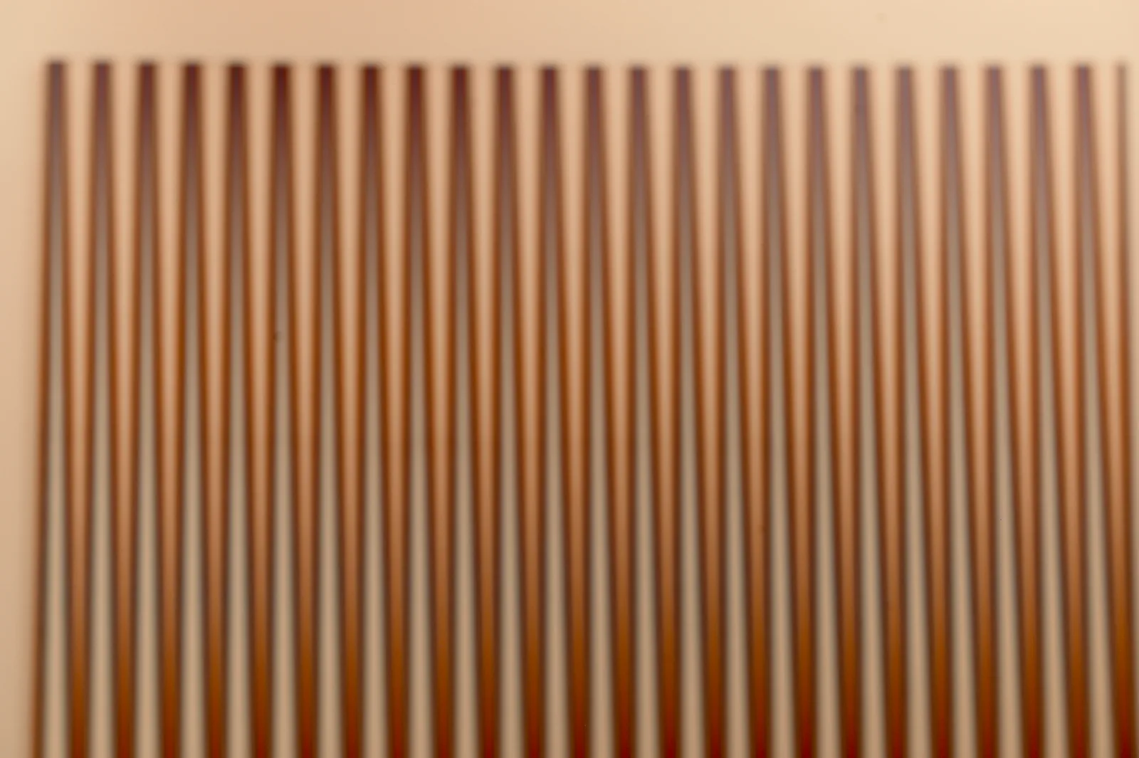 Orient IV (1970), acrylic on canvas by Bridget Riley, its vertical bands of ochre and blue-grey producing an optical vibration — Berardo Collection, Centro Cultural de Belém, Lisbon