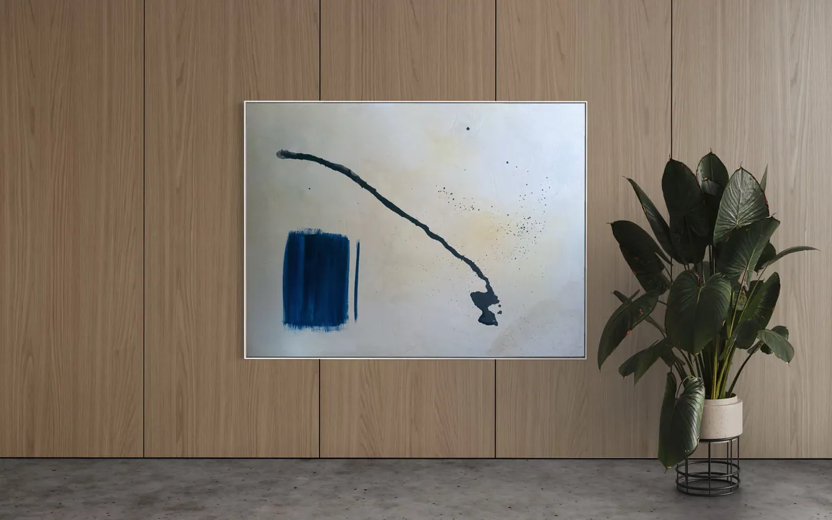 Silent Interval by Alyne Perfeito shown in an interior setting — digital visualization, Matter & Silence series