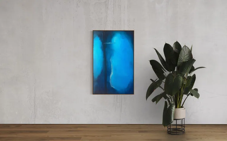 Veil of Light in a room — digital visualization (illustrative only)